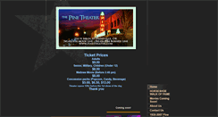 Desktop Screenshot of pinetheater.com